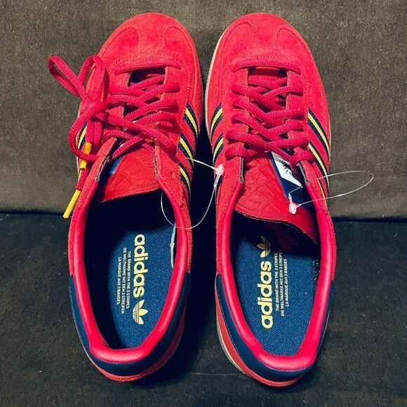 Rare Sample Tag Adidas Handball Spezial Red Blue Yellow 9 US 8.5 UK 42 2/3 EU main image 6